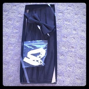 Stanley Blacker Silk Bow Tie and Cummerbund
